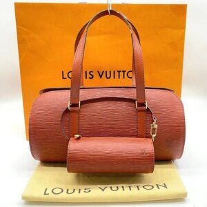 Louis Vuitton Epi Kenya Brown Soufflot Handbag